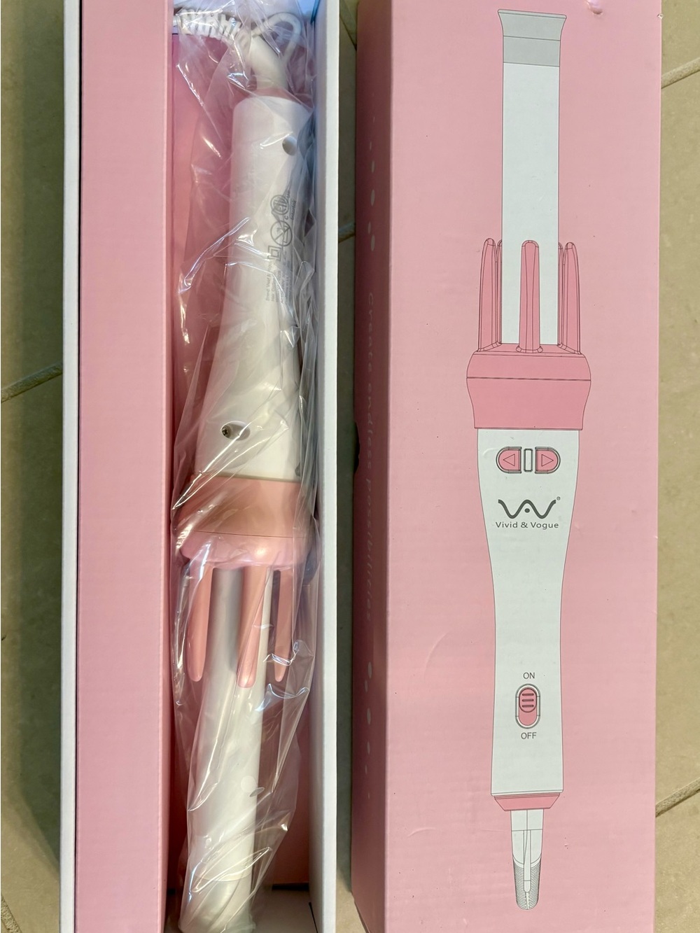 Curling Iron, Professional Ceramic Curling Iron Automatic Hair Curler, 1 inch